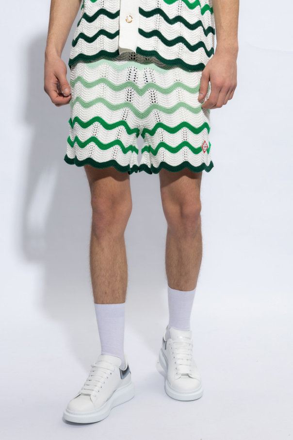 Casablanca Crochet shorts | Men's Clothing Edna